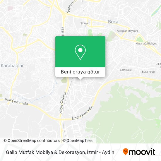 Galip Mutfak Mobilya & Dekorasyon harita