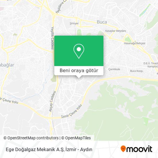 Ege Doğalgaz Mekanik A.Ş harita