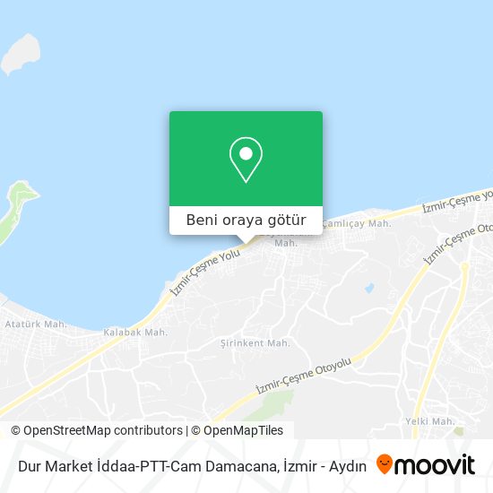 Dur Market İddaa-PTT-Cam Damacana harita