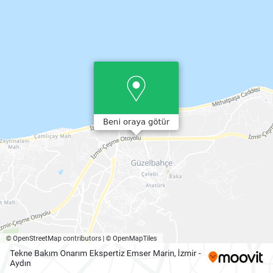 Tekne Bakım Onarım Ekspertiz Emser Marin harita