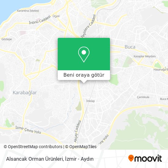 Alsancak Orman Ürünleri harita