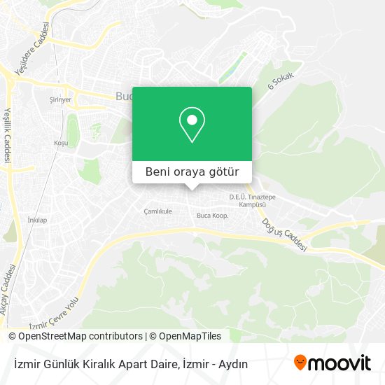 İzmir Günlük Kiralık Apart Daire harita