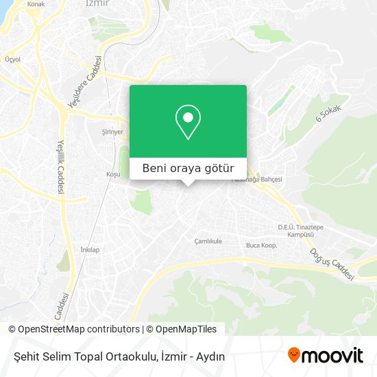Şehit Selim Topal Ortaokulu harita