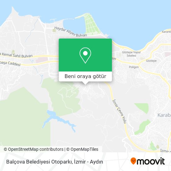 Balçova Belediyesi Otoparkı harita