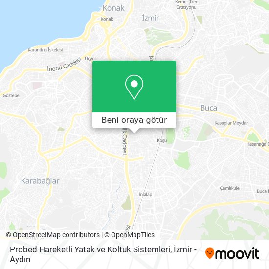 Probed Hareketli Yatak ve Koltuk Sistemleri harita
