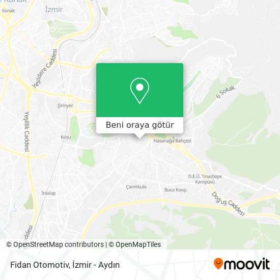 Fidan Otomotiv harita