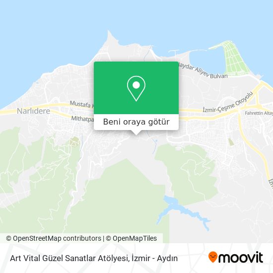 Art Vital Güzel Sanatlar Atölyesi harita