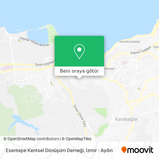 Esentepe Kentsel Dönüşüm Derneği harita