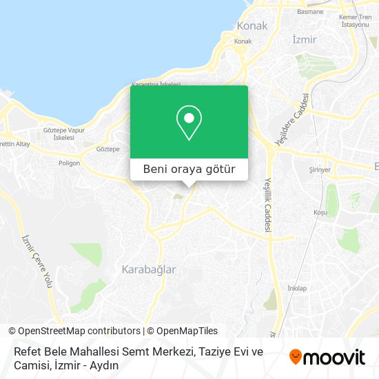 Refet Bele Mahallesi Semt Merkezi, Taziye Evi ve Camisi harita