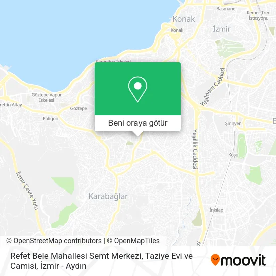 Refet Bele Mahallesi Semt Merkezi, Taziye Evi ve Camisi harita