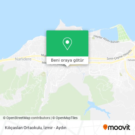 Kılıçaslan Ortaokulu harita