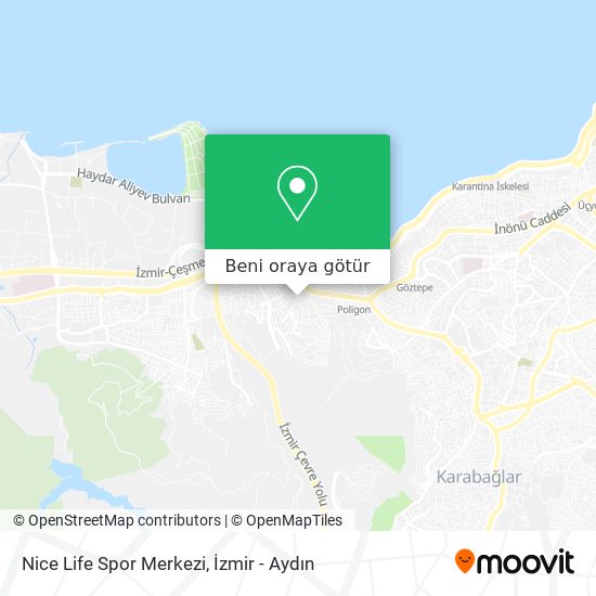 Nice Life Spor Merkezi harita