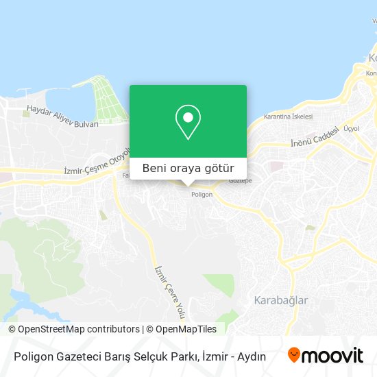 Poligon Gazeteci Barış Selçuk Parkı harita