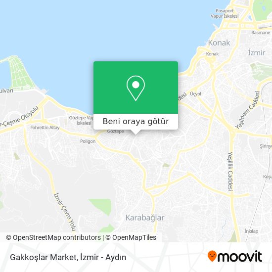 Gakkoşlar Market harita