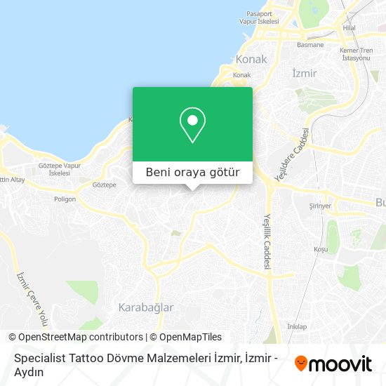 Specialist Tattoo Dövme Malzemeleri İzmir harita