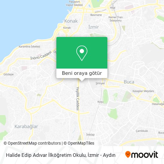 Halide Edip Adıvar İlköğretim Okulu harita