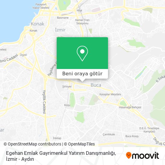 Egehan Emlak Gayrimenkul Yatırım Danışmanlığı harita