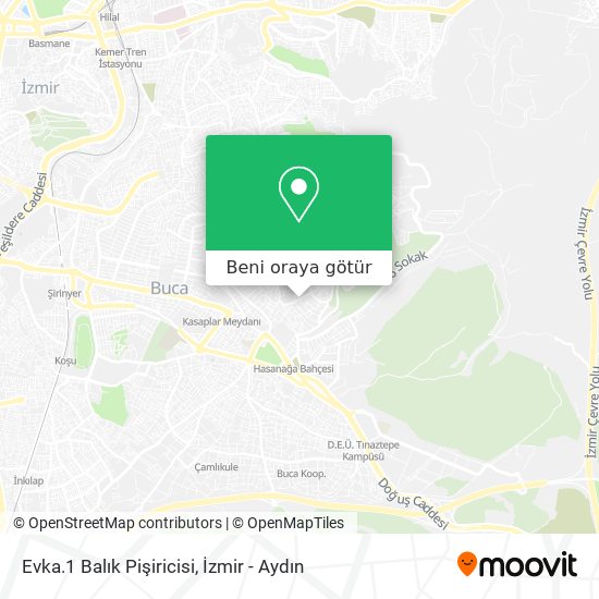 Evka.1 Balık Pişiricisi harita