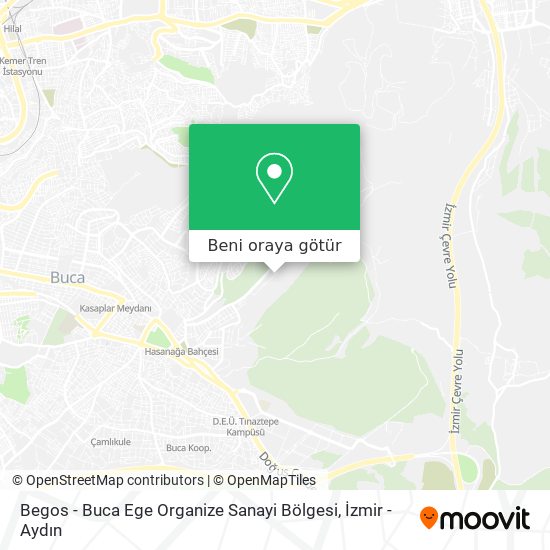 Begos - Buca Ege Organize Sanayi Bölgesi harita