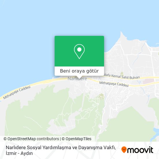 Narlıdere Sosyal Yardımlaşma ve Dayanışma Vakfı harita