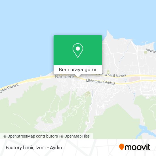 Factory İzmir harita