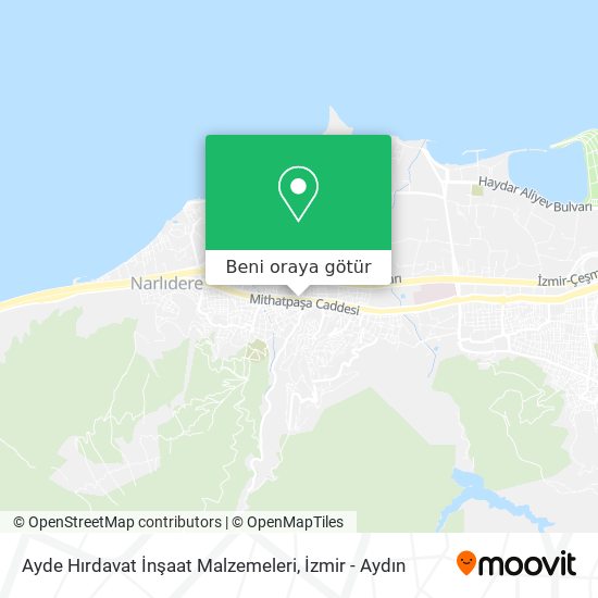 Ayde Hırdavat İnşaat Malzemeleri harita