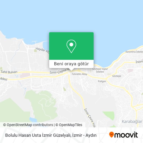 Bolulu Hasan Usta İzmir Güzelyalı harita