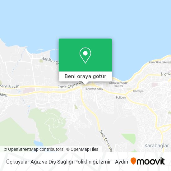 Üçkuyular Ağız ve Diş Sağlığı Polikliniği harita