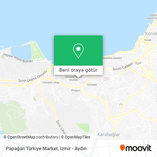 Papağan Türkiye Market harita