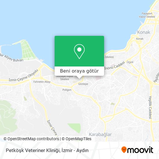 Petköşk Veteriner Kliniği harita