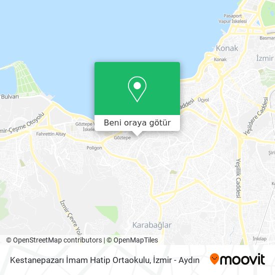 Kestanepazarı İmam Hatip Ortaokulu harita