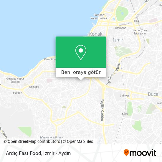 Ardıç Fast Food harita