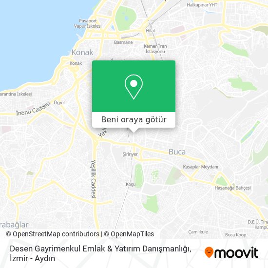 Desen Gayrimenkul Emlak & Yatırım Danışmanlığı harita