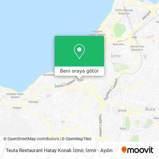 Teuta Restaurant Hatay Konak İzmir harita