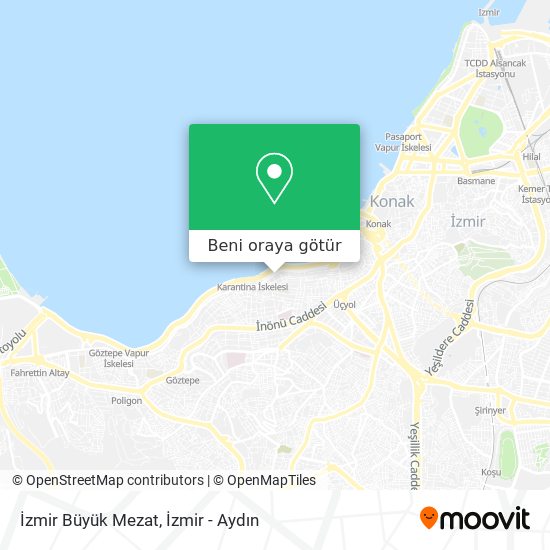 İzmir Büyük Mezat harita