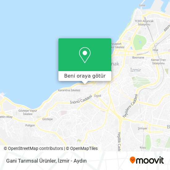 Gani Tarımsal Ürünler harita