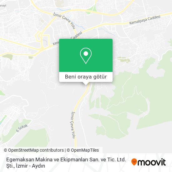 Egemaksan Makina ve Ekipmanları San. ve Tic. Ltd. Şti. harita