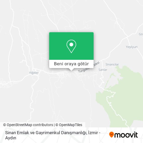 Sinan Emlak ve Gayrimenkul Danışmanlığı harita