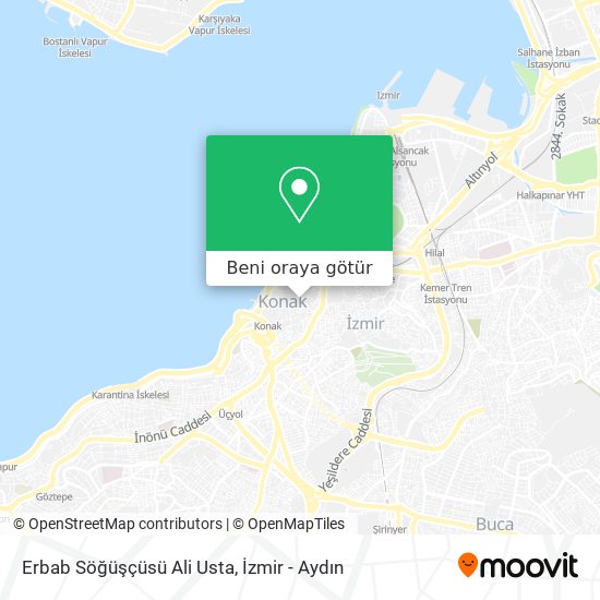 Erbab Söğüşçüsü Ali Usta harita