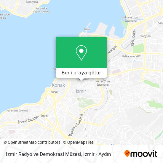 Izmir Radyo ve Demokrasi Müzesi harita