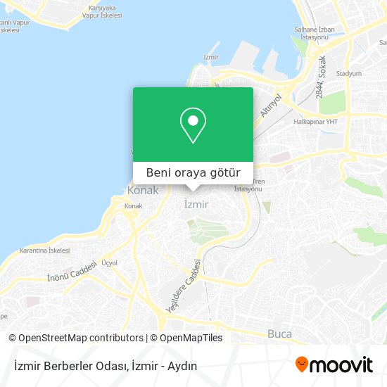 İzmir Berberler Odası harita