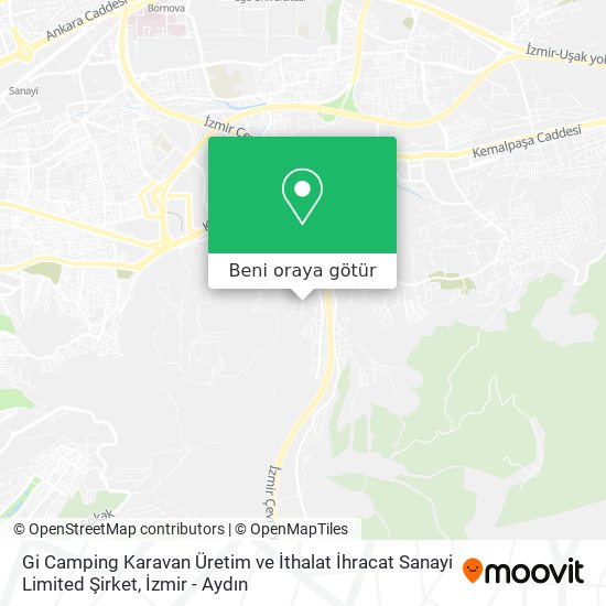 Gi Camping Karavan Üretim ve İthalat İhracat Sanayi Limited Şirket harita