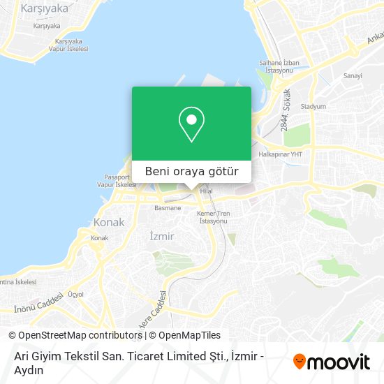 Ari Giyim Tekstil San. Ticaret Limited Şti. harita