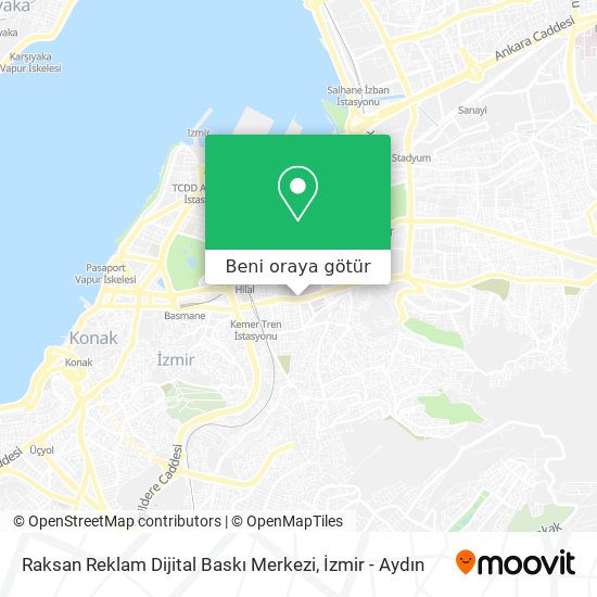 Raksan Reklam Dijital Baskı Merkezi harita