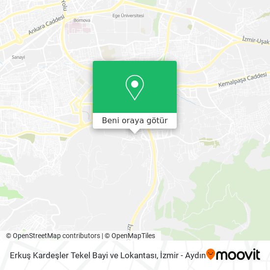 Erkuş Kardeşler Tekel Bayi ve Lokantası harita