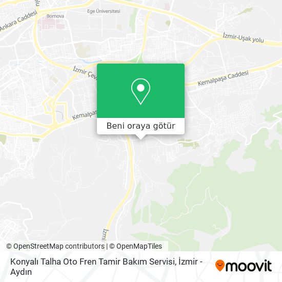 Konyalı Talha Oto Fren Tamir Bakım Servisi harita