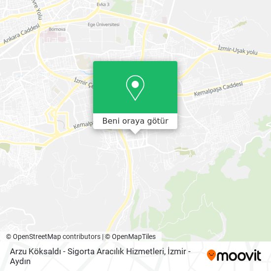 Arzu Köksaldı - Sigorta Aracılık Hizmetleri harita