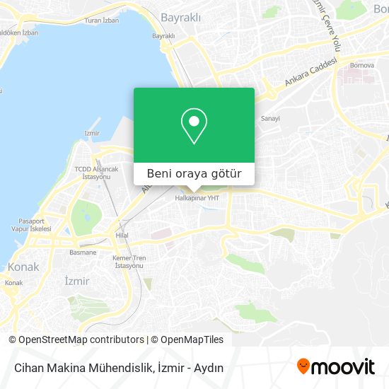 Cihan Makina Mühendislik harita