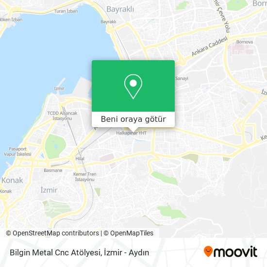 Bilgin Metal Cnc Atölyesi harita