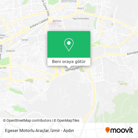 Egeser Motorlu Araçlar harita